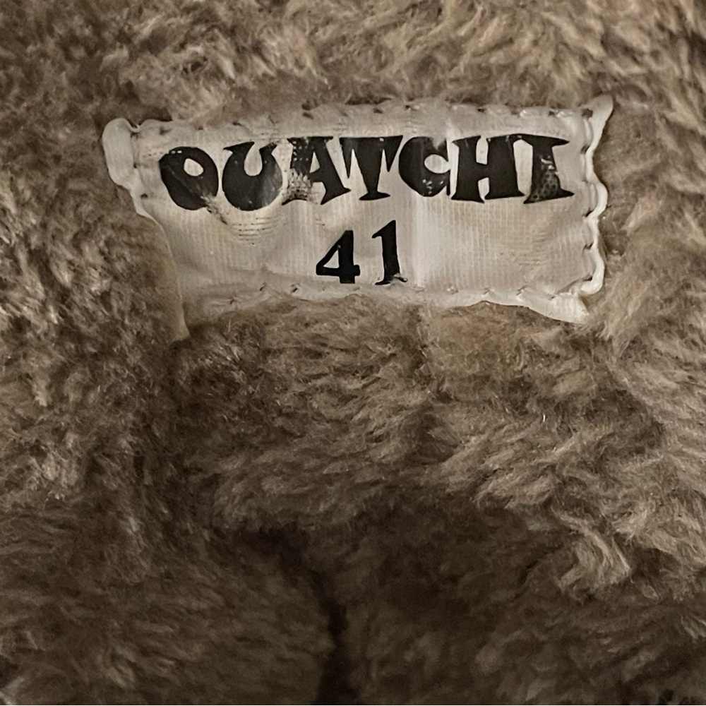 Quatchi Faux Fur Trim Lined Lace Up Winter Boots Brown Size 41 (9.5 - 10) - Picture 11 of 14